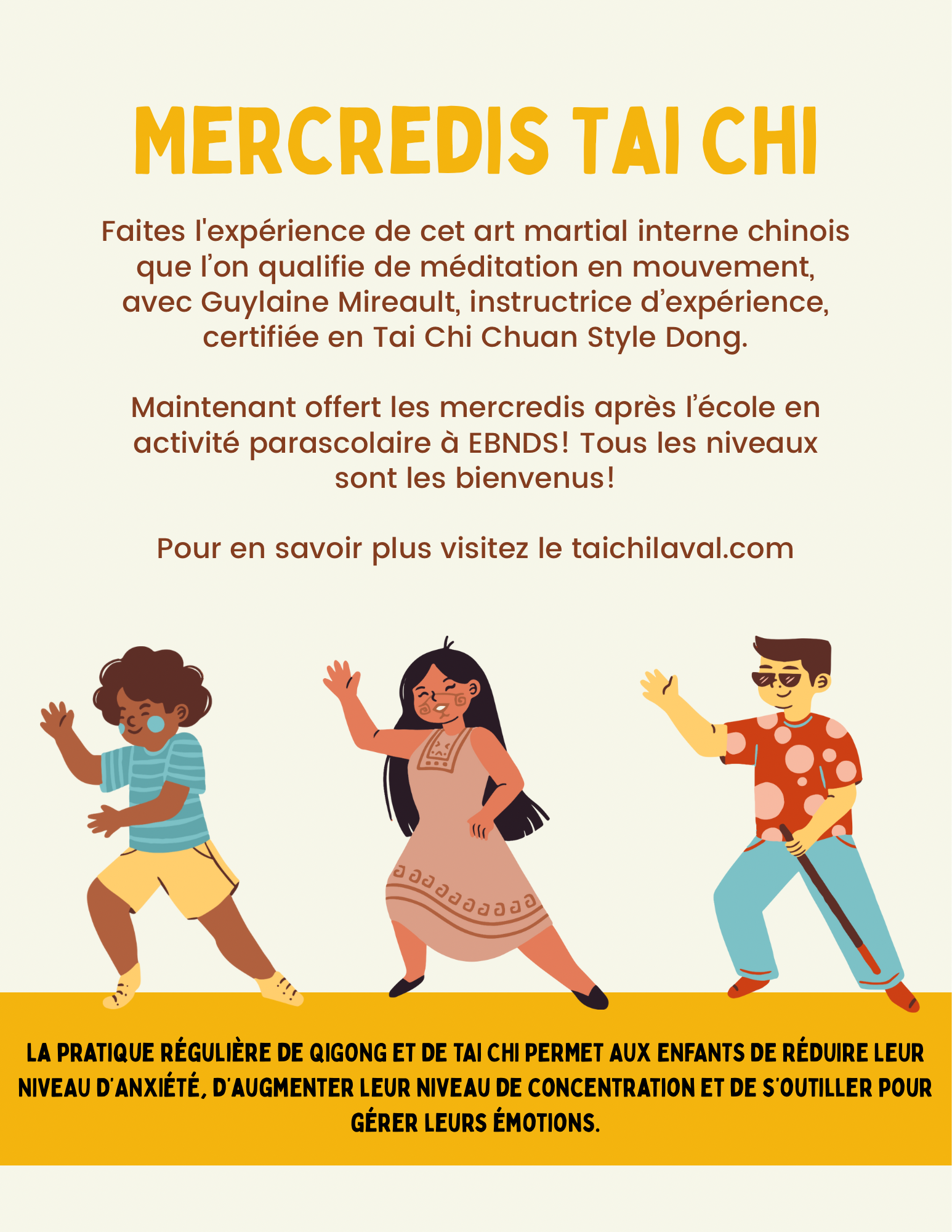 Jaune Illustré Tai Chi Mardi Événement Instagram Publication (Prospectus immobilier) Jaune Illustré Tai Chi Mardi Événement Instagram Publication (Prospectus immobilier)